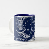 Der Rubaiyat der Schöpfung Omar Khayam Zweifarbige Tasse (Vorderseite Links)