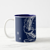 Der Rubaiyat der Schöpfung Omar Khayam Zweifarbige Tasse (Links)