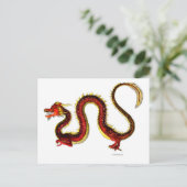 Der Ruby-Drache Postkarte (Stehend Vorderseite)