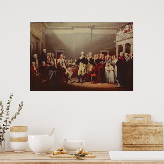 Der Rücktritt George Washington Poster (Küche)