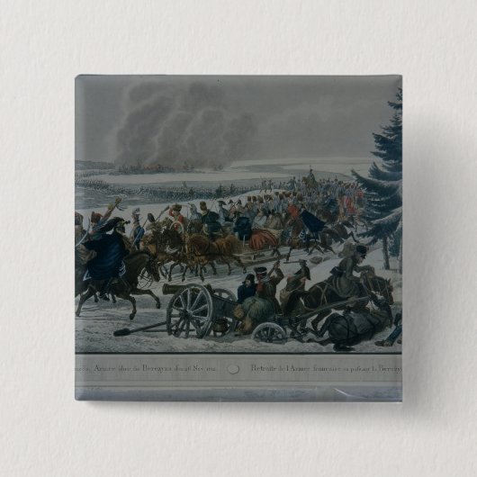 Der Rückzug der französischen Armee von Moskau Button (Vorderseite)