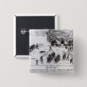 Der Rückzug, veröffentlicht 1775 Button (Vorne & Hinten)