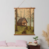 Der Rückzug Wandteppich Mit Holzrahmen (Schlafzimmer)