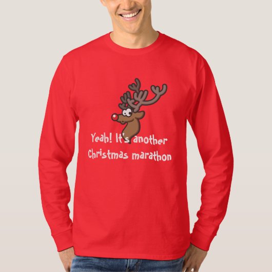 Der Rudolph-WeihnachtsT - Shirt der Männer (Vorderseite)