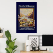 "Der Ruf der Berge" Vintage-Reise Poster (Heimbüro)
