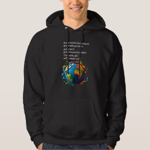 "Der Ruf der Erde: Werden wir zuhören?" Umwelt Hoodie