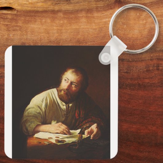 Der Ruf des Apostels Matthew Schlüsselanhänger (Rückseite)