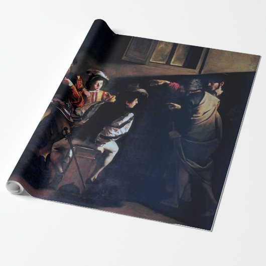 Der Ruf des heiligen Matthew, Caravaggio Geschenkpapier (Ungerollt)