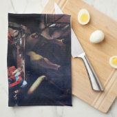 Der Ruf des heiligen Matthew, Caravaggio Geschirrtuch (Viertel Falte)