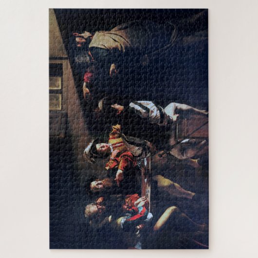 Der Ruf des heiligen Matthew, Caravaggio Puzzle (Vertikal)