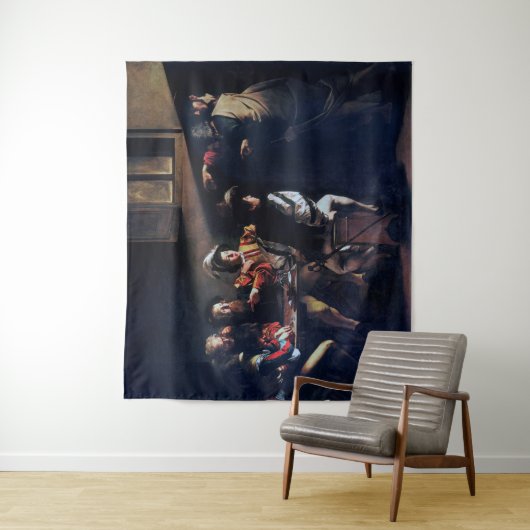 Der Ruf des heiligen Matthew, Caravaggio Wandteppich (Beispiel)