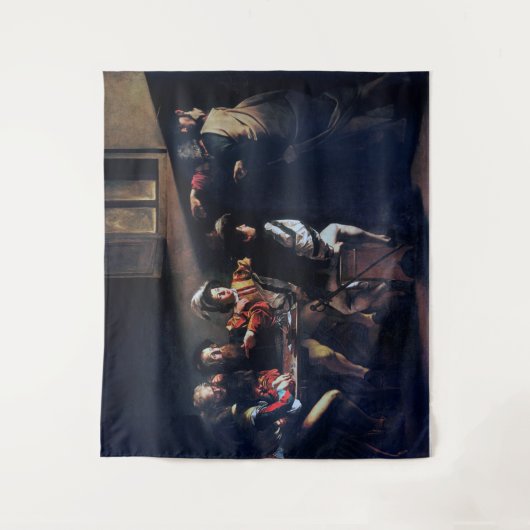 Der Ruf des heiligen Matthew, Caravaggio Wandteppich (Vorderseite)
