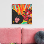 Der Ruf des Roosters - Christliche Leinwand Kunst (Insitu (Wohnzimmer))