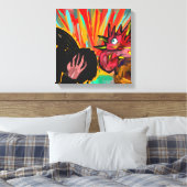Der Ruf des Roosters - Christliche Leinwand Kunst (Insitu (Schlafzimmer))