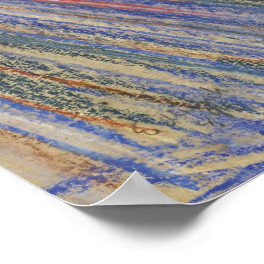 Der Ruf des Souls, der Schrei von Edvard Munch Poster (Ecke)