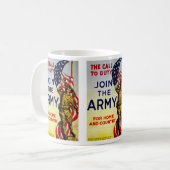 Der Ruf zur Pflicht ~ Beitritt zur Armee Kaffeetasse (Vorderseite Links)