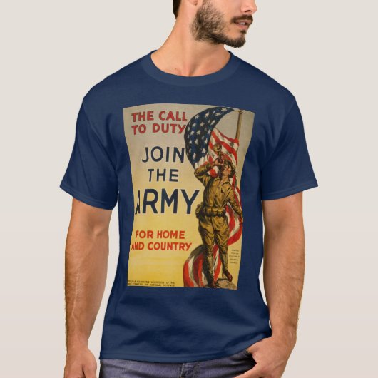 Der Ruf zur Pflicht - Mitglied der Armee T-Shirt (Vorderseite)