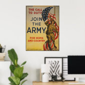 Der Ruf zur Pflicht Poster (Heimbüro)