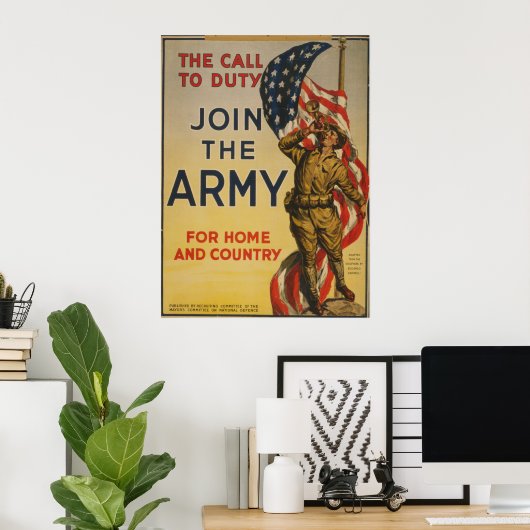 Der Ruf zur Pflicht Poster (Heimbüro)