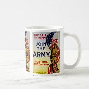 Der Ruf zur Pflicht ~ Tritt der Armee bei Kaffeetasse