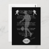 Der Rugby-Affe Postkarte (Vorne/Hinten)