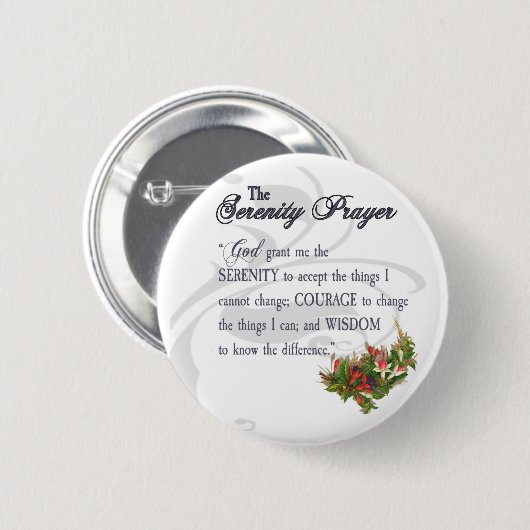 Der Ruhe-Gebets-Knopf Button (Vorne & Hinten)