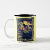 Der Ruheplatz, Pyramiden Zweifarbige Tasse (Links)