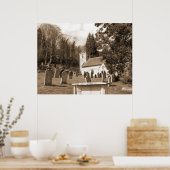 Der Ruheraum Churchyard in Schottland Poster (Küche)