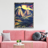 Der Ruheraum, Pyramiden Leinwanddruck (Insitu (Wohnzimmer))