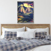 Der Ruheraum, Pyramiden Leinwanddruck (Insitu (Schlafzimmer))