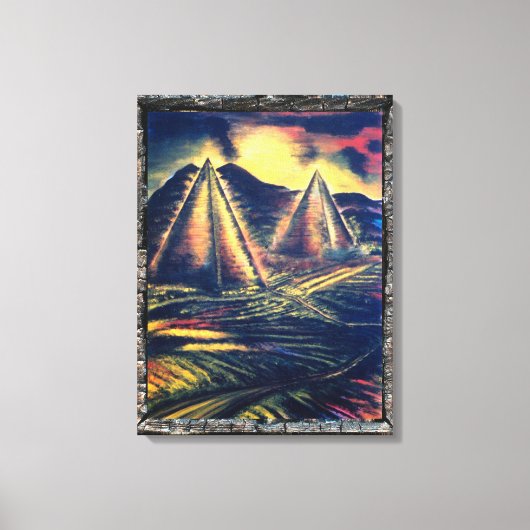 Der Ruheraum, Pyramiden Leinwanddruck (Vorderseite)