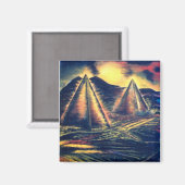 Der Ruheraum, Pyramiden Magnet (Vorderseite/Rückseite)