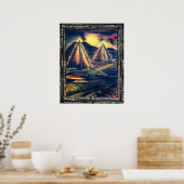 Der Ruheraum, Pyramiden Poster (Küche)