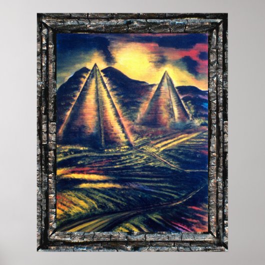 Der Ruheraum, Pyramiden Poster (Vorne)