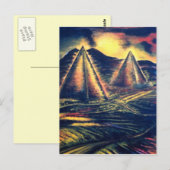 Der Ruheraum, Pyramiden Postkarte (Vorne/Hinten)