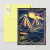 Der Ruheraum, Pyramiden Postkarte (Vorne/Hinten)