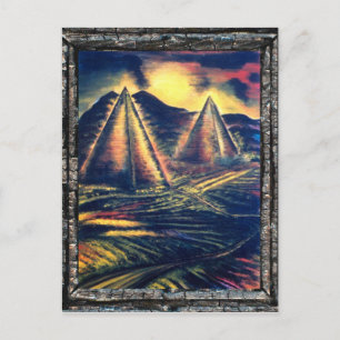 Der Ruheraum, Pyramiden Postkarte