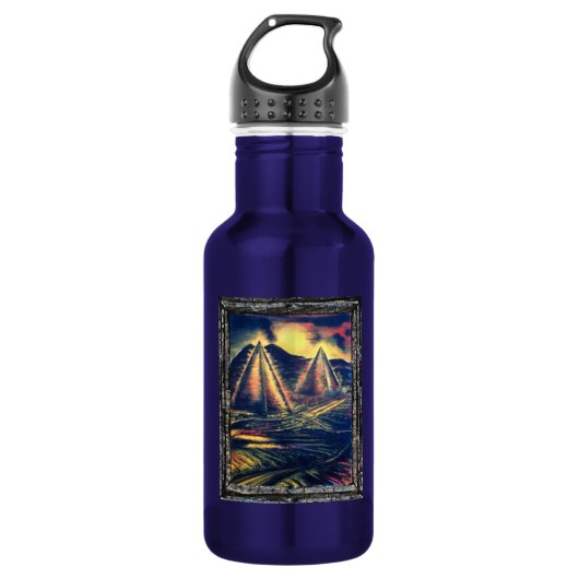 Der Ruheraum, Pyramiden Wasserflasche (Vorderseite)