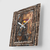 Der Ruheraum Quadratische Wanduhr (Winkel)