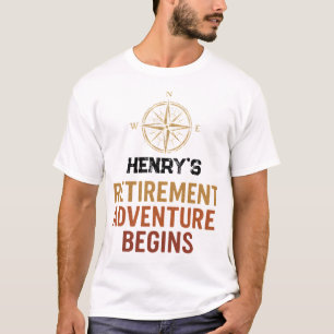 Der Ruhestand-Abenteuer beginnt, pensioniert T-Shirt