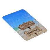 Der Ruhestand beginnt hier! Sanibel Island Beach Magnet (Rechte Seite)