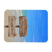 Der Ruhestand beginnt hier! Sanibel Island Beach Magnet (Horizontal)