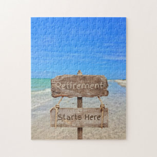 Der Ruhestand beginnt hier! Sanibel Island Beach Puzzle