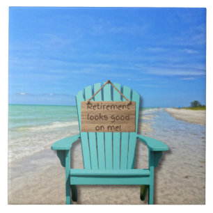 Der Ruhestand steht mir gut! Sanibel Island Beach Fliese