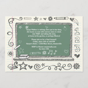 Der Ruhestands-Party Einladung des grünen