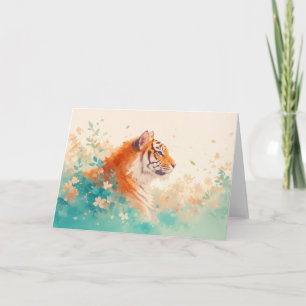 Der ruhige Blick auf einen majestätischen Tiger Karte