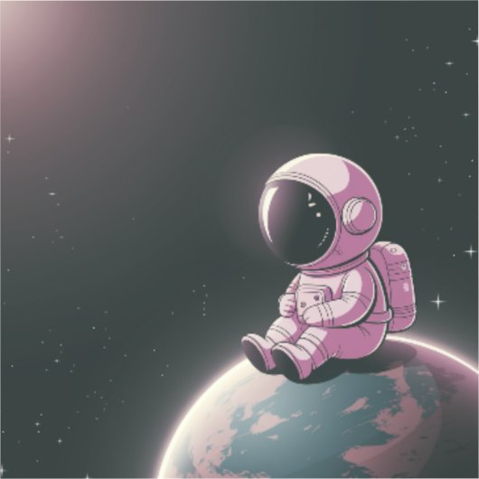 Der ruhige Explorer Aufkleber (Vorderseite)