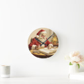 Der ruhige Moment des Weihnachtsmannes Runde Wanduhr (Zuhause)