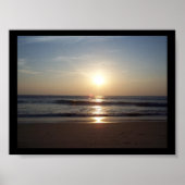 Der ruhige Morgen am Strand Poster (Vorne)