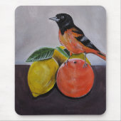 Der ruhige Pose des Orioles Gemälde von Alfred Fox Mousepad (Vorne)